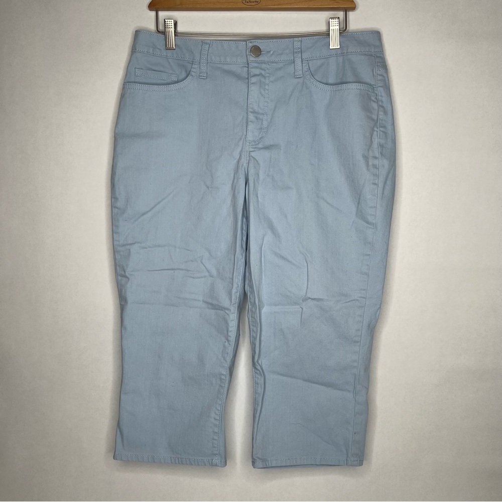Riders By Lee Jeans Blue Womens Mid Rise Capri Cropped Denim W34 L20 Stretch
